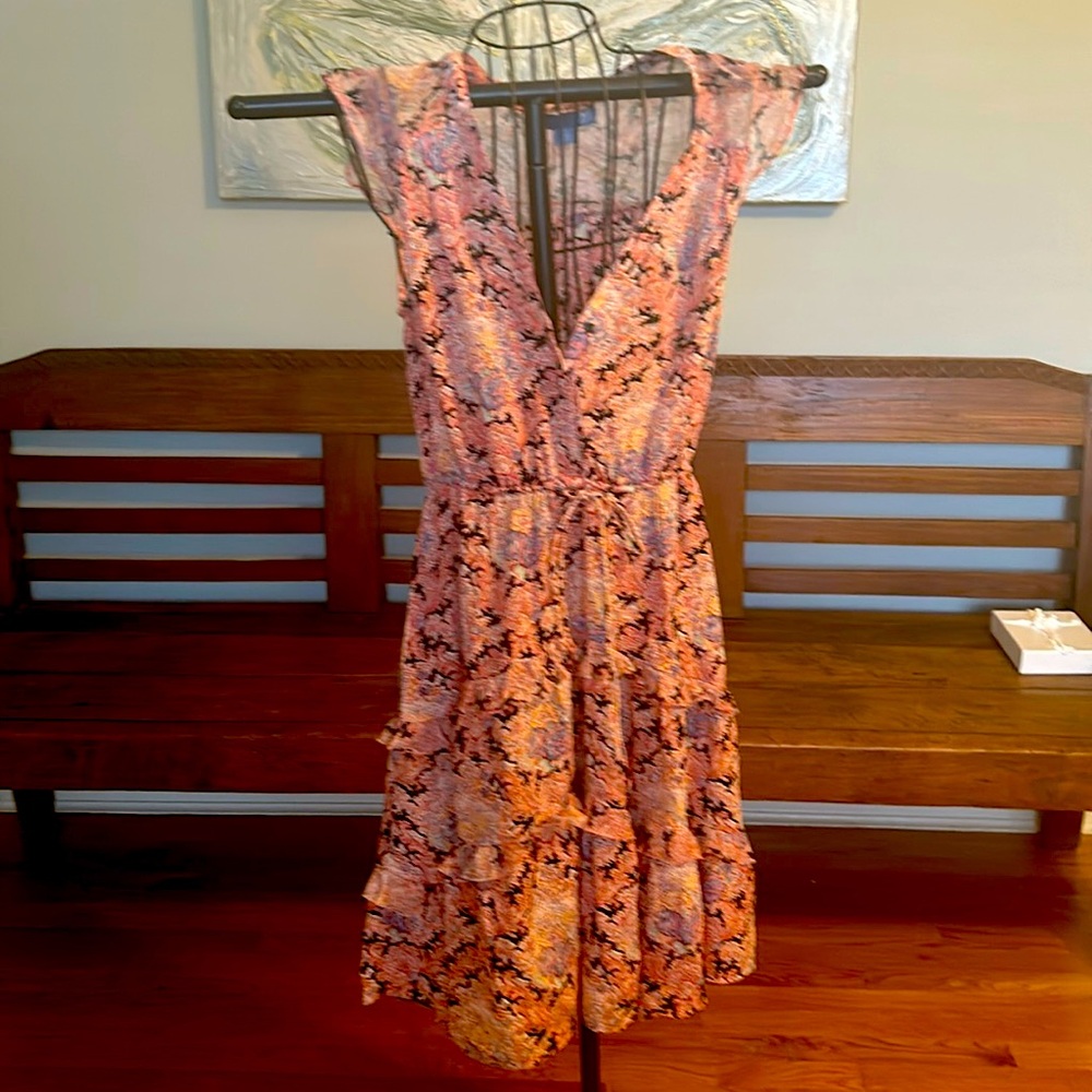 Silk midi dress